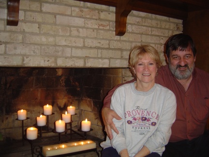 Bill and Judy fireplace