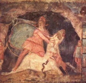 Mithra and the bull