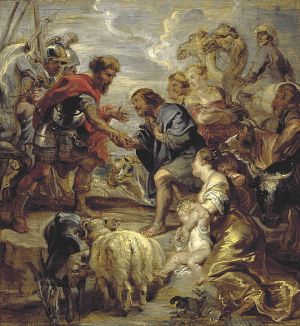 Jacob reconciles with Esau